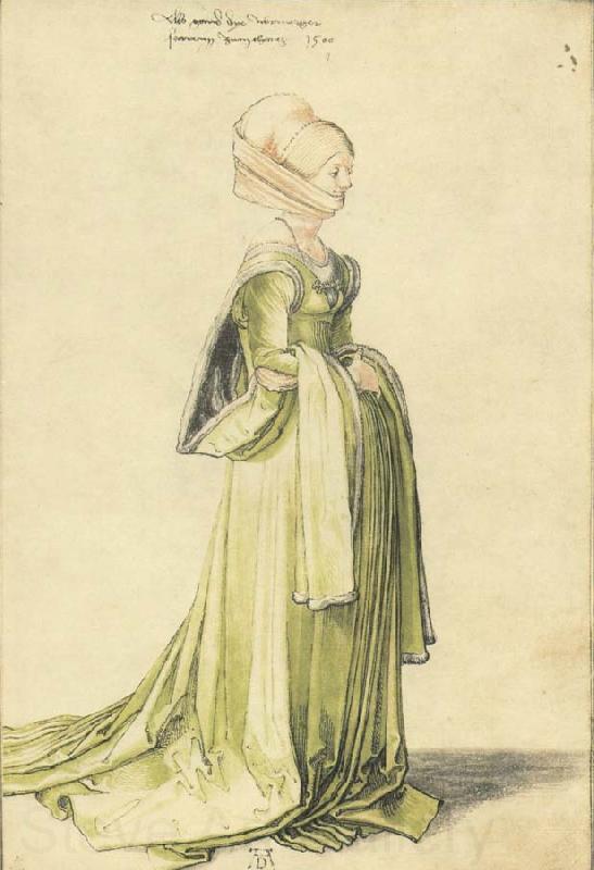Albrecht Durer A Nuremberg Lady Dressed to go to a Dance Spain oil painting art